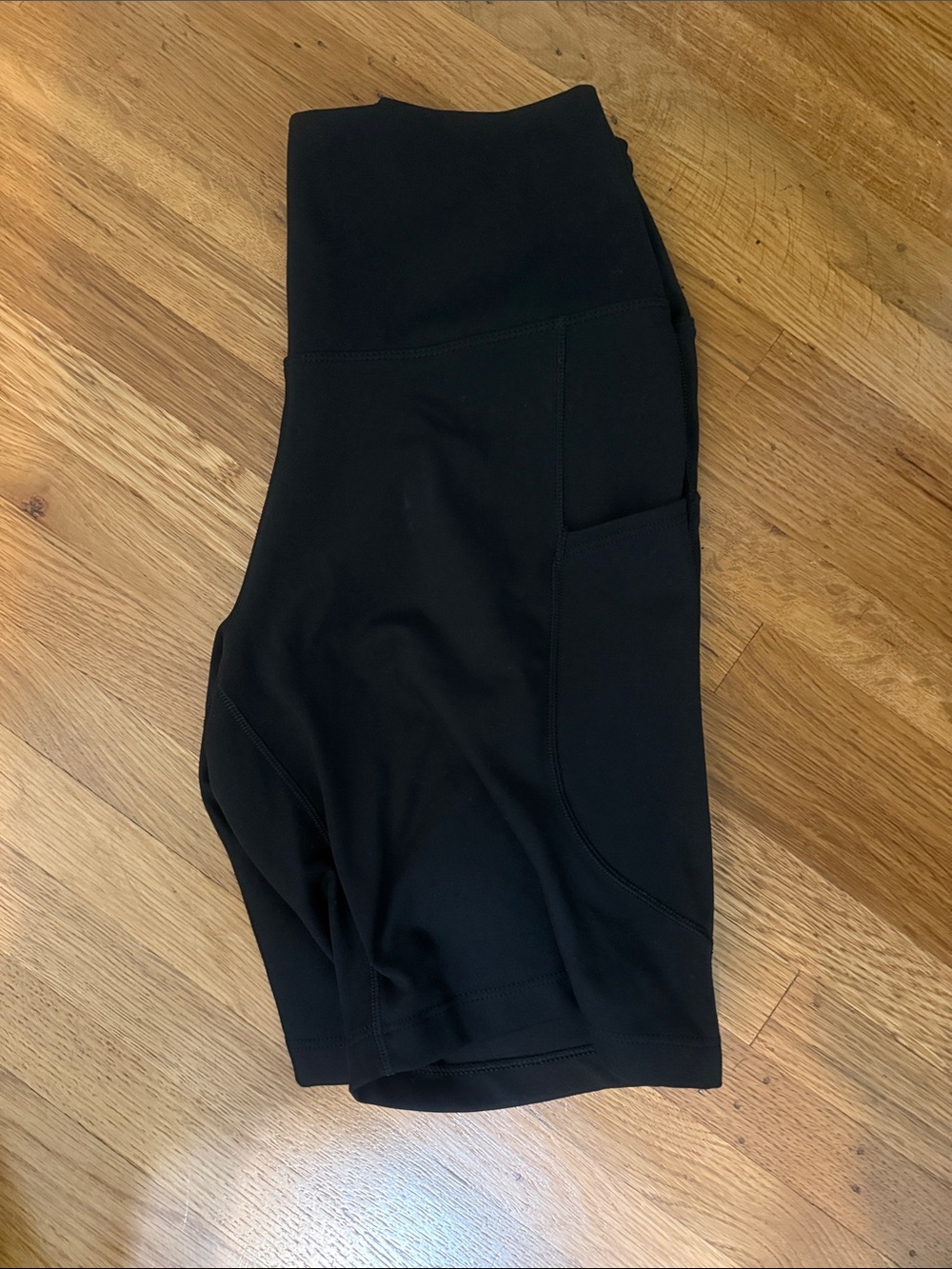 Nike Black High-Rise Bike Shorts with Side Pocket